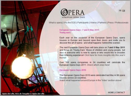 European Opera Days : 7 and 8 May 2011 Young ears