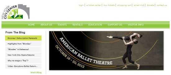 NEW YORK CITY CENTER ANNOUNCES 2012-13 SEASON